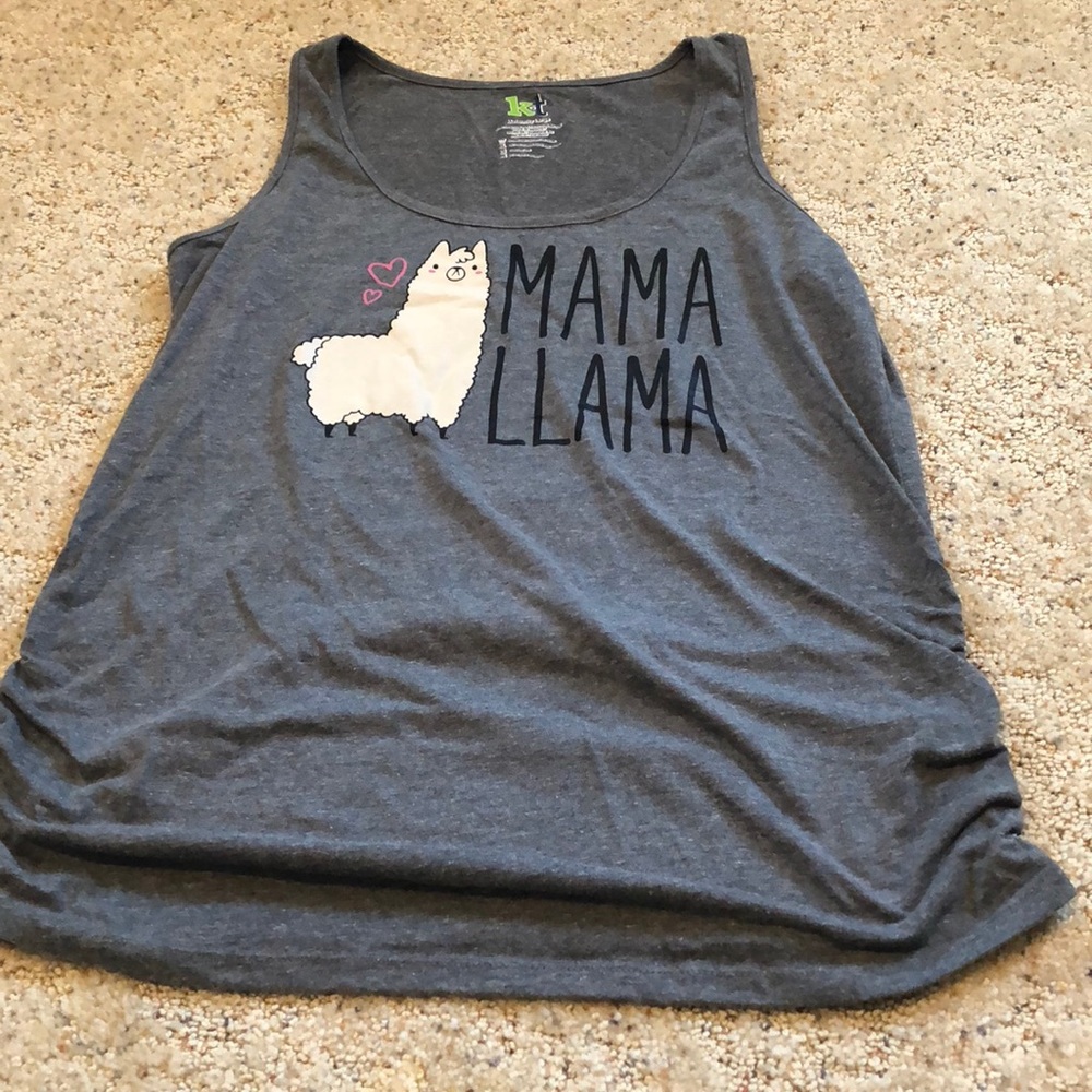 Cute Mama Llama maternity tank top!